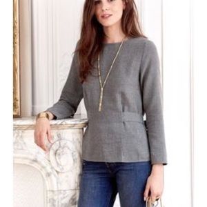 Sezane Jenna Blouse Gray - Size 40
